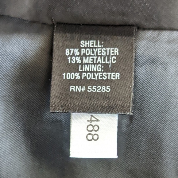 Express Design Studio Circle Skirt Black With Metallic Silver Dots Size 8 - Picture 6 of 10